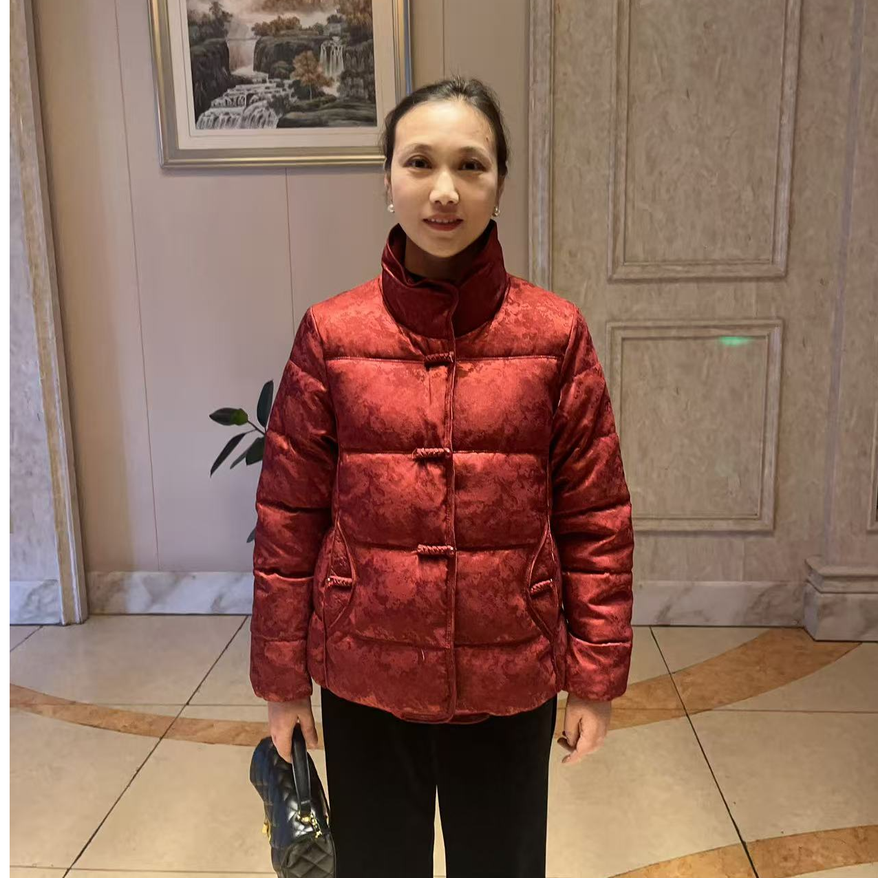 妈妈装流光棉衣棉服时尚潮牌女装宽松冬装加绒外套休闲百搭冬款