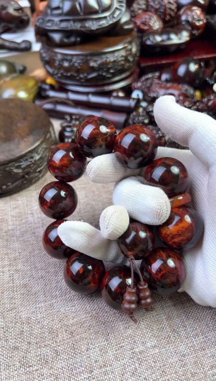 【闪购商品】花梨木类海2.5单圈手串带礼盒