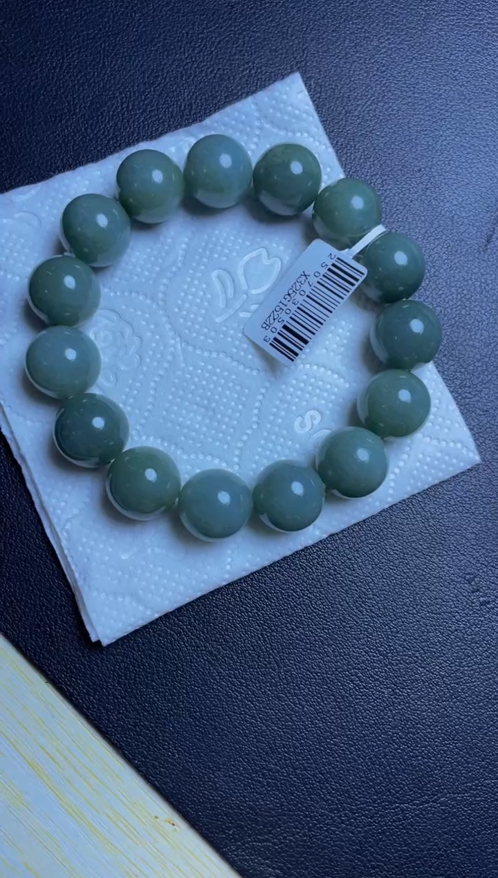 未镶嵌定制翡翠珠串