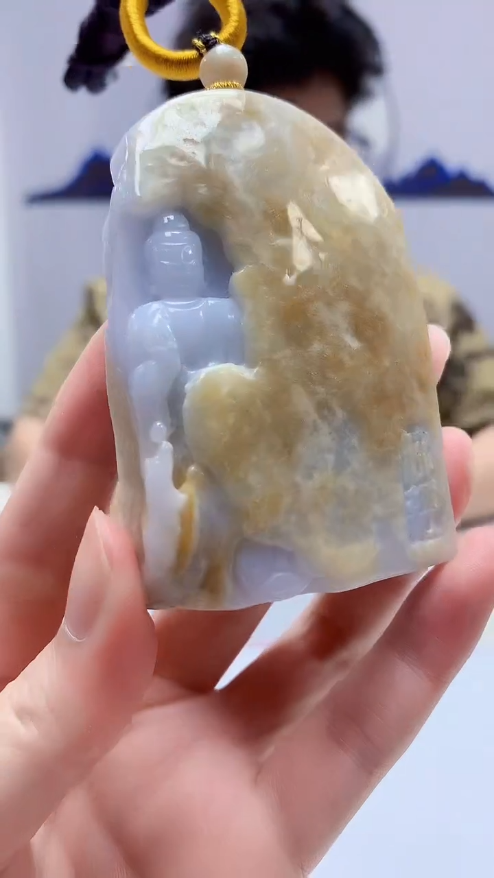 【闪购商品】定制翡翠未镶嵌4688zm-毛货挂件33