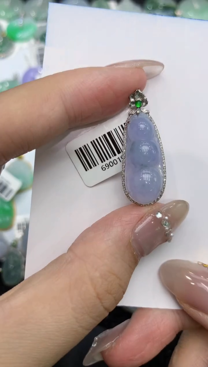 【闪购商品】翡翠颈饰18K金镶嵌222222222