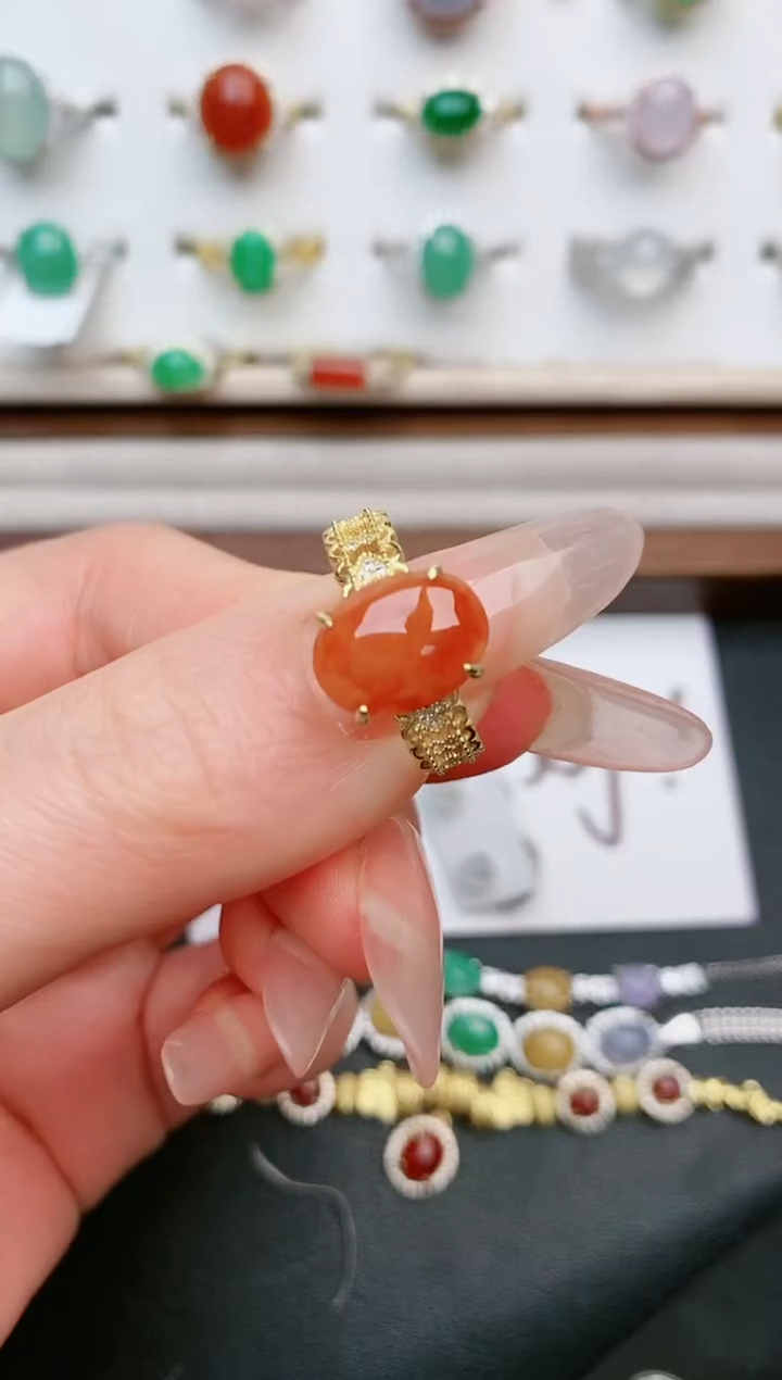 【闪购商品】翡翠戒指银S925镶嵌....