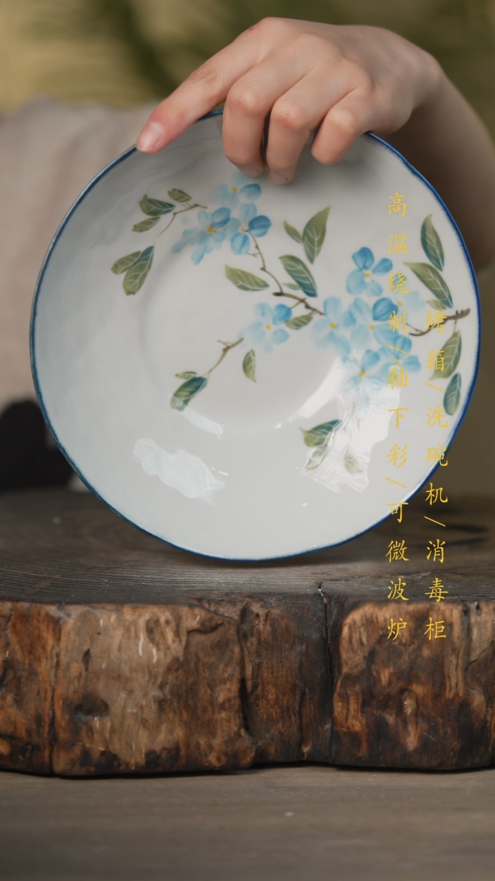 【闪购商品】碗景德镇高温釉下彩可微波烤箱洗碗机