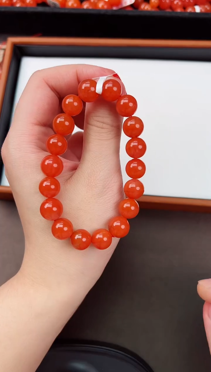 【闪购商品】南红玛瑙亮光手串卡11+未镶嵌保山杨柳滴水洞高品