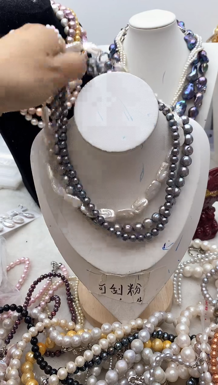 【闪购商品】淡水珍珠颈饰钛钢94