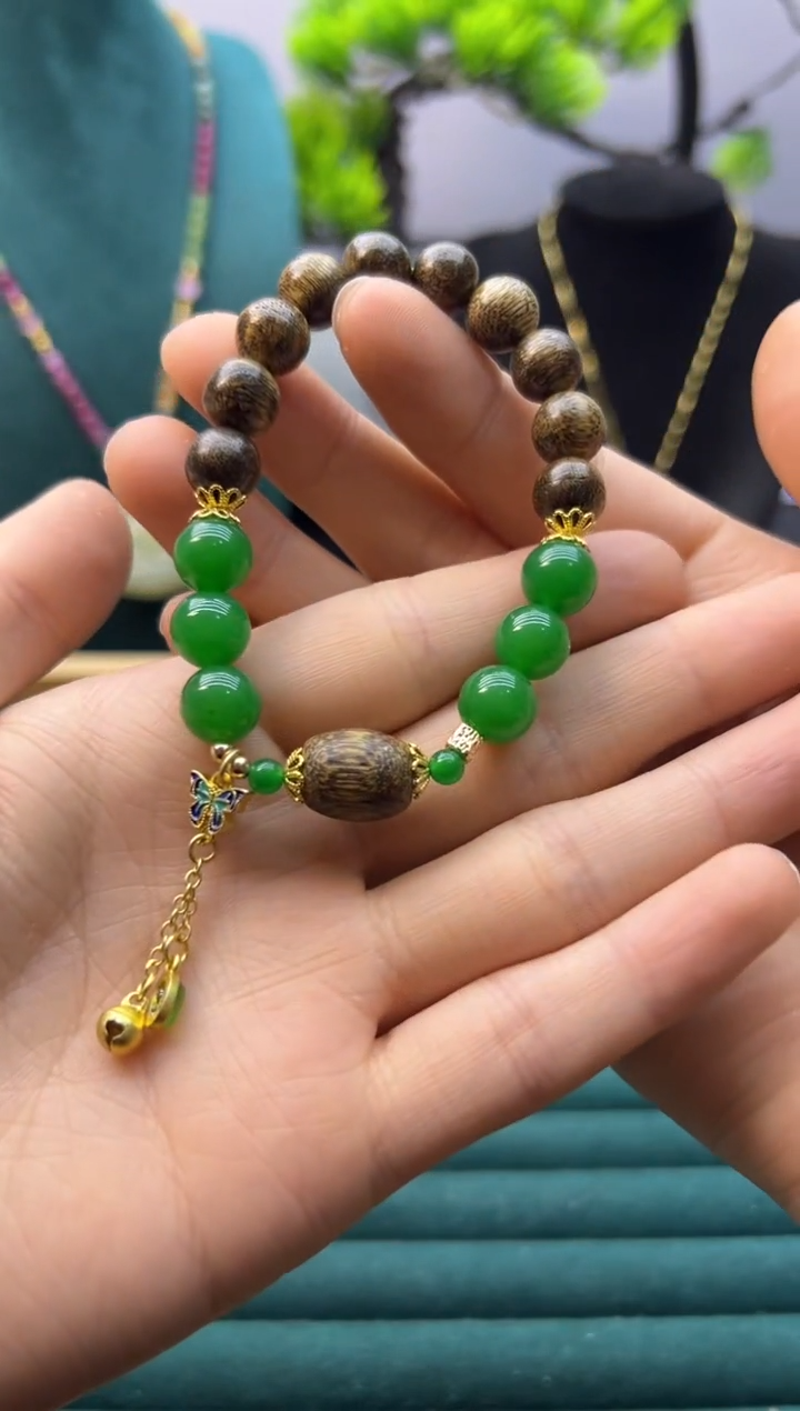 【闪购商品】翡翠颈饰14K金镶嵌S62