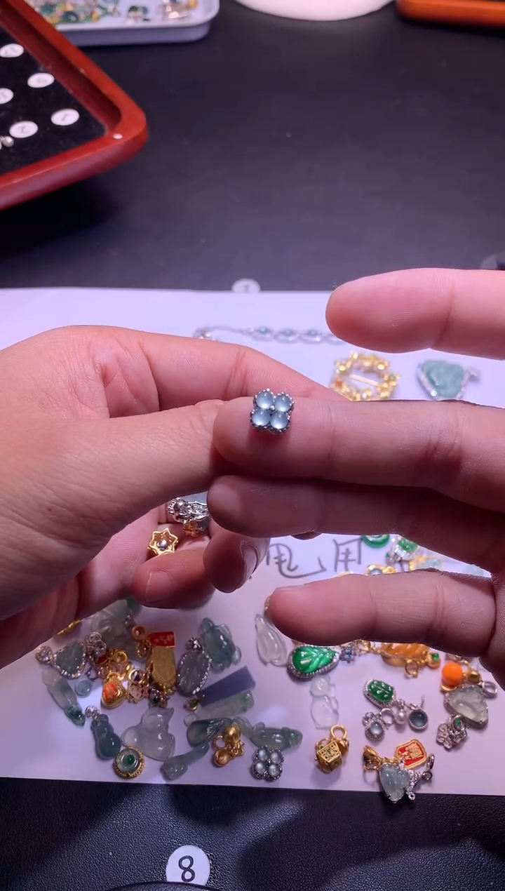 【闪购商品】翡翠吊坠(不含链)银S925镶嵌11111