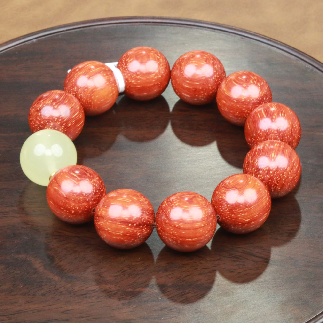 红檀2.0加夜明珠 手串K33（无礼盒）