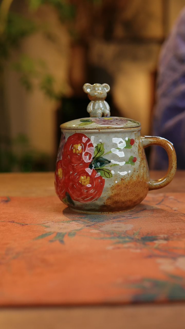 【闪购商品】瓷片1969景德镇手工手绘釉下彩高温瓷