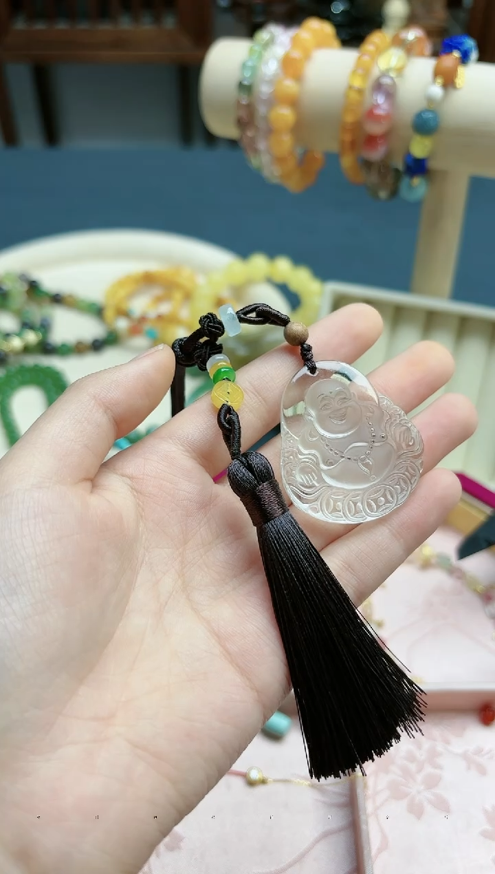 【闪购商品】水晶挂件未镶嵌水晶佛挂件*1 DN