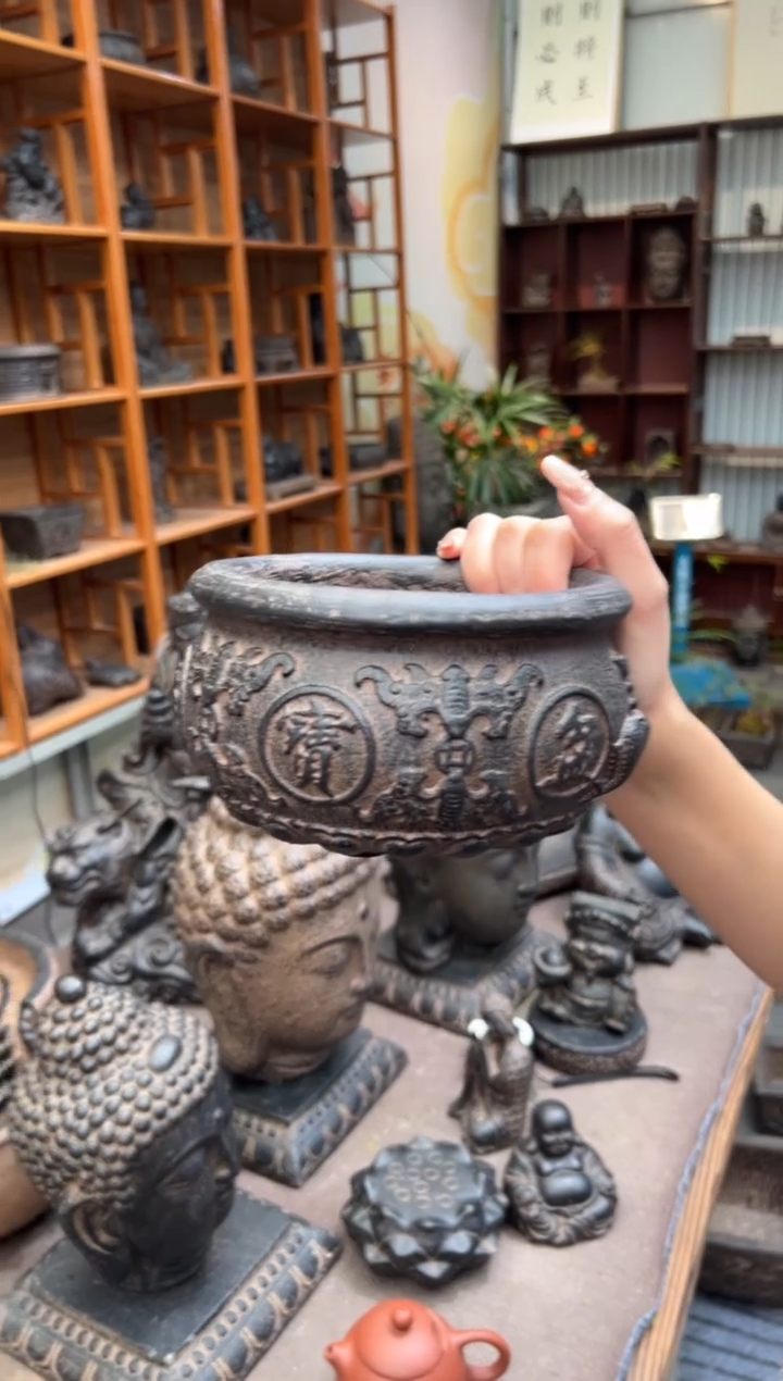 陶土【火山泥】聚宝盆