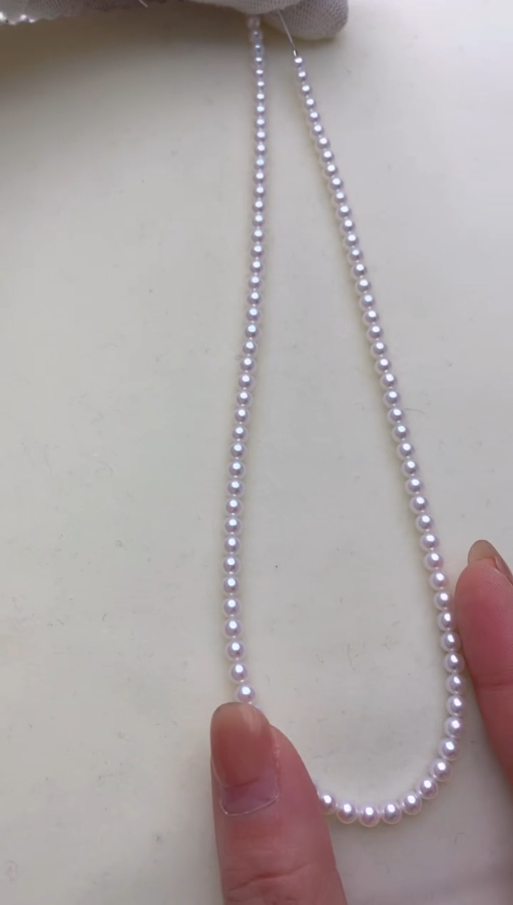 【闪购商品】淡水珍珠颈饰银S925镶嵌4-4.5mm极光淡水baby珠