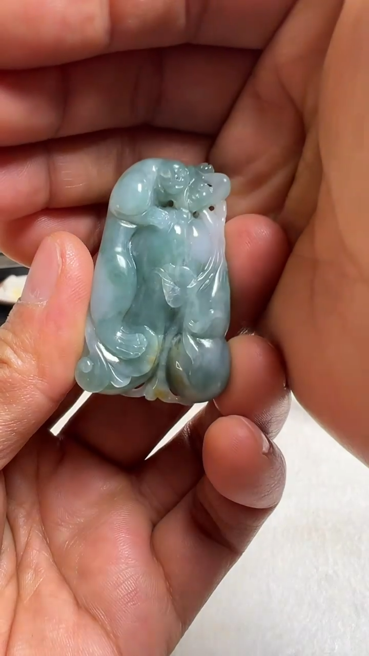 【闪购商品】翡翠颈饰未镶嵌福禄寿