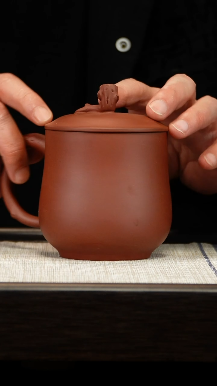 茶壶紫砂泥绘盖杯