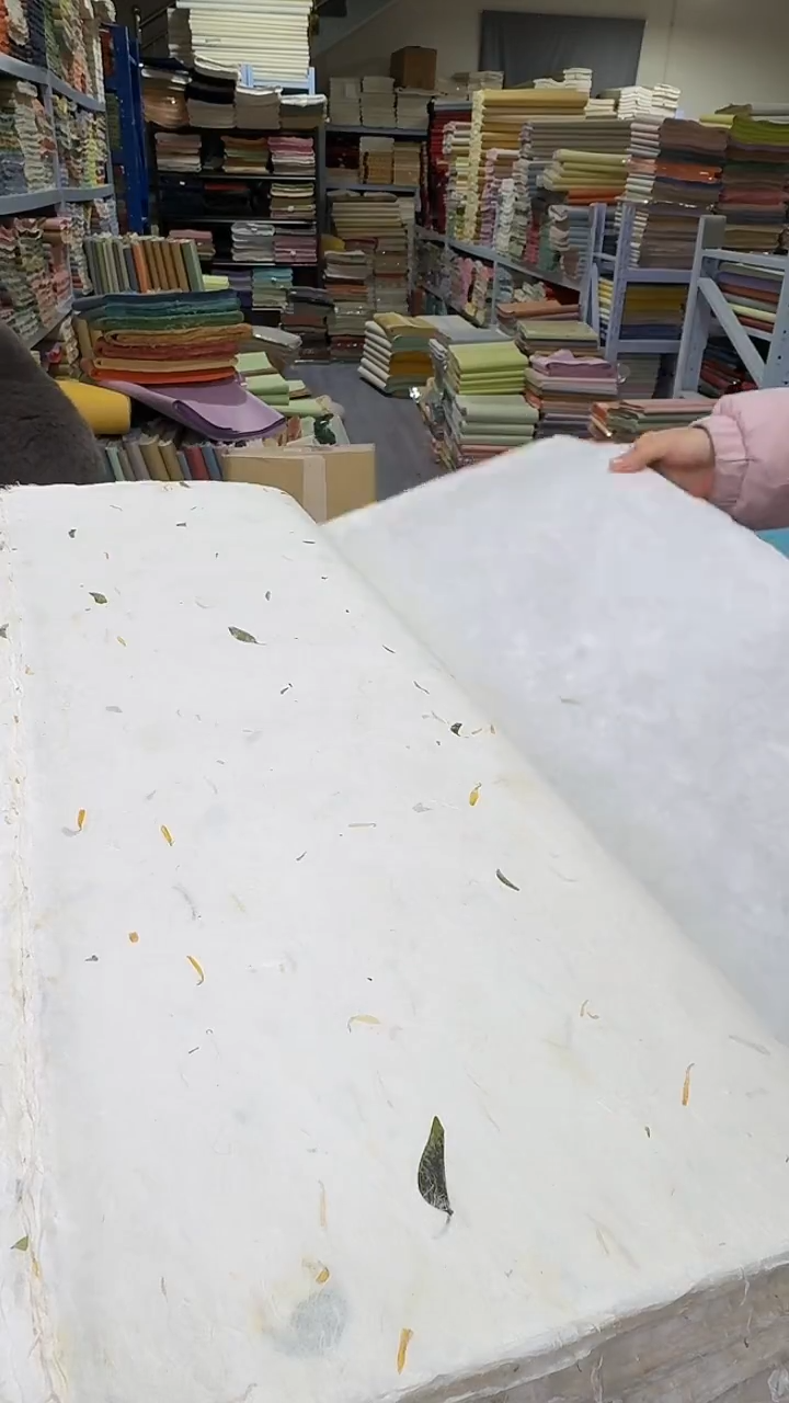 纯手工出口老纸75*146cm50张茶叶黄花楮皮笺