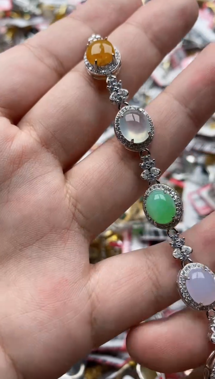 【闪购商品】翡翠戒指银S925镶嵌33333---6