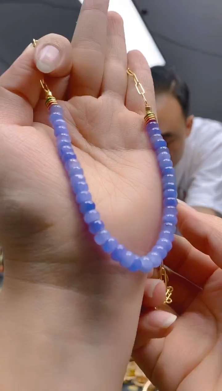 翡翠合金耳饰0300翡翠锁骨链