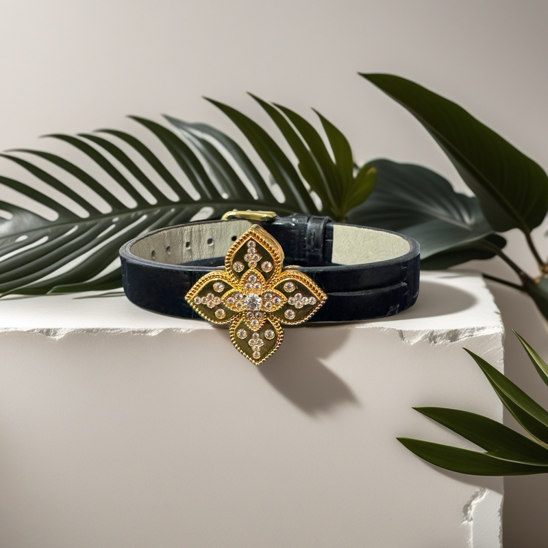 【媛媛专属】18k金四叶百搭手环