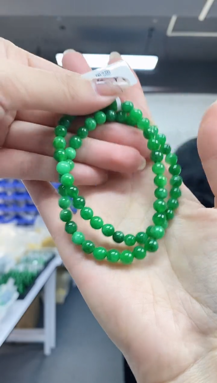 【闪购商品】翡翠手串未镶嵌多样性发其一颜色微差