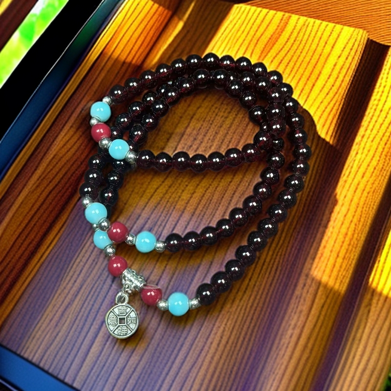 石英石手链 MTYC086-紫色多圈时尚精品手串