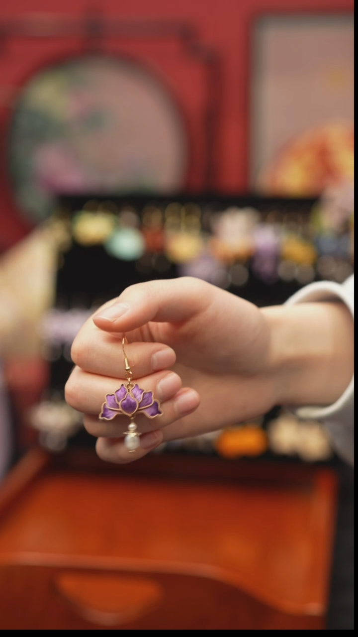 刺绣冬****阳非遗手工绒花饰品