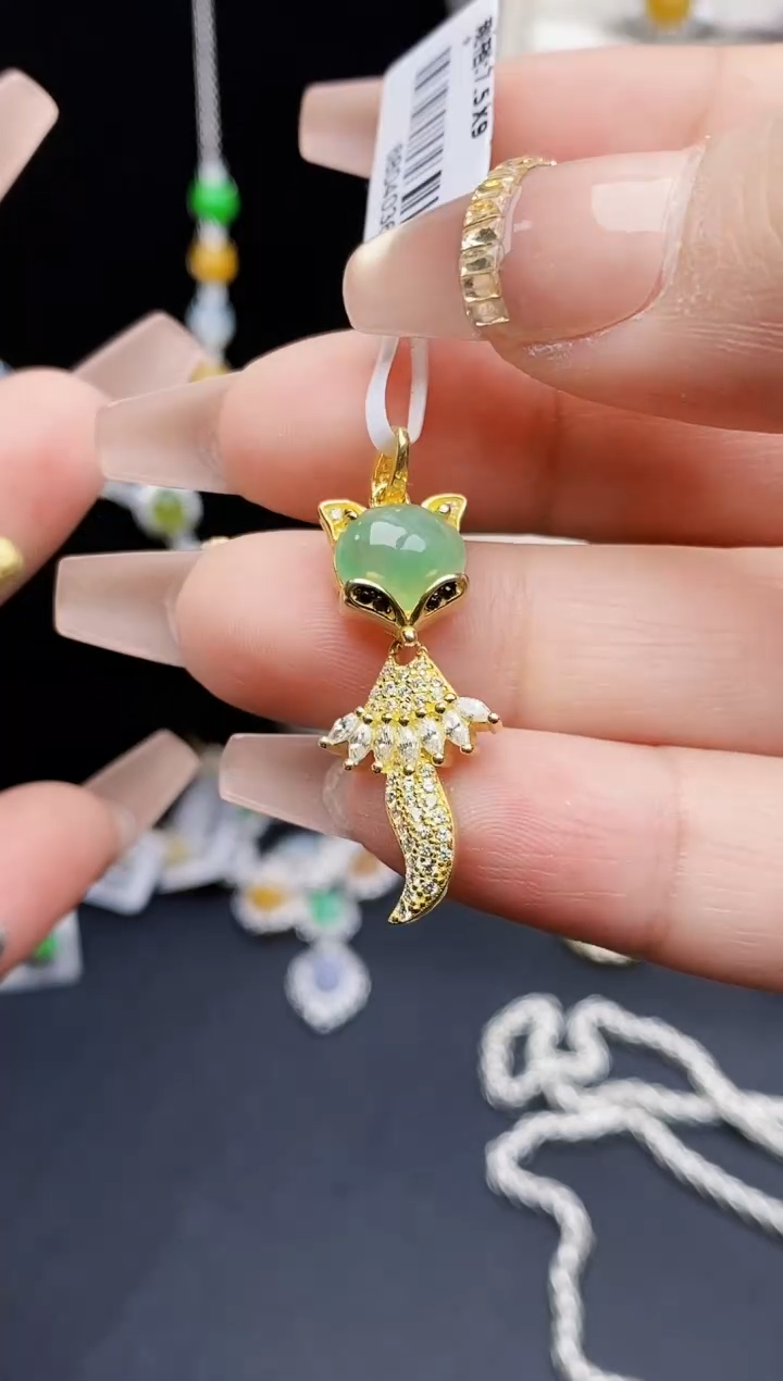 银S925镶嵌戒指翡翠1521