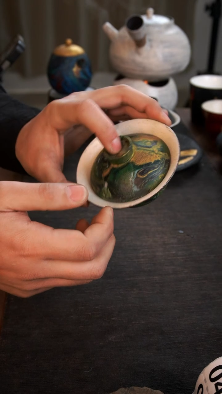 【闪购商品】其他微瑕大漆盖碗023小康茶器