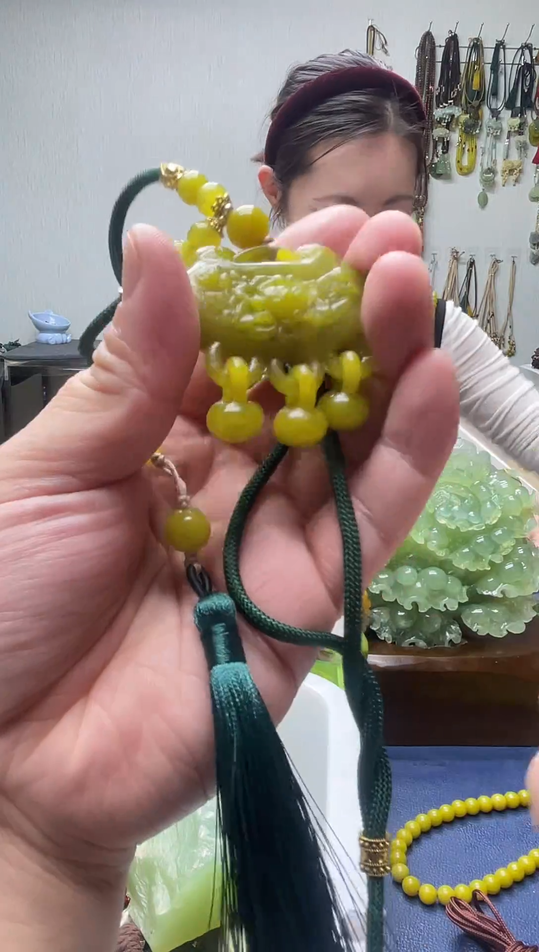 未镶嵌岫玉颈饰多样性发货 拍一发一