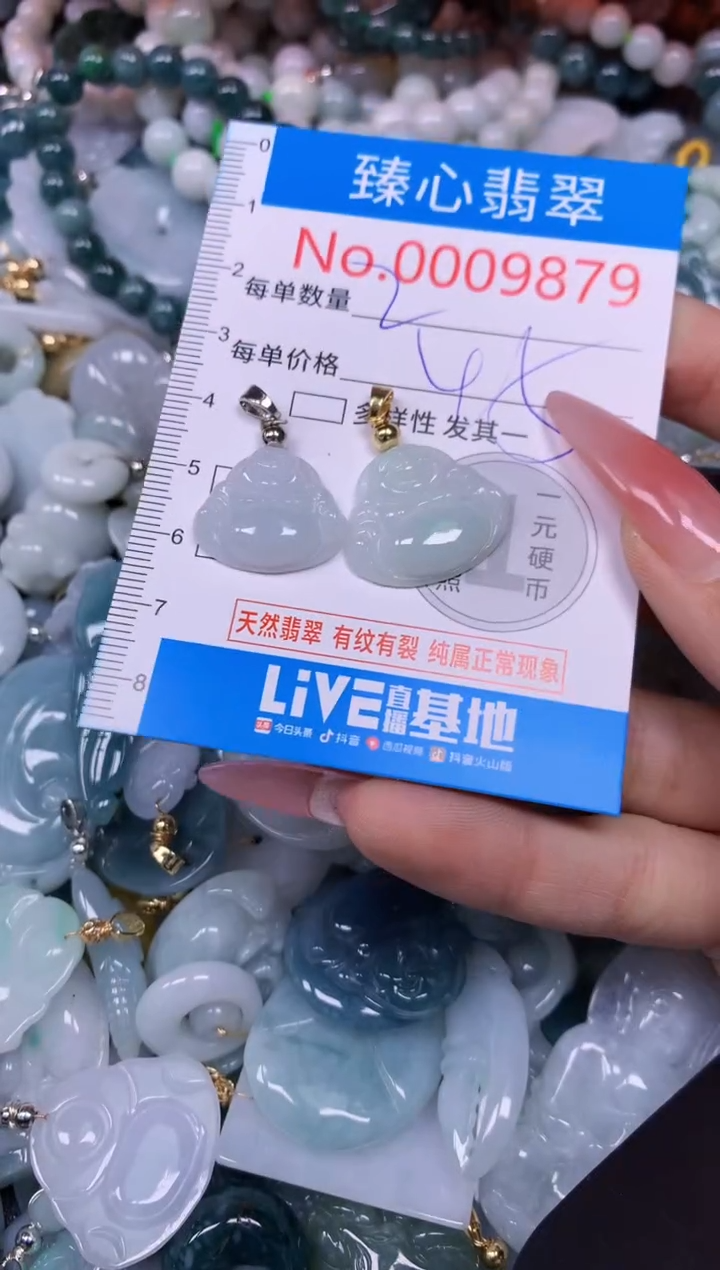 【闪购商品】翡翠颈饰未镶嵌含绳0009879