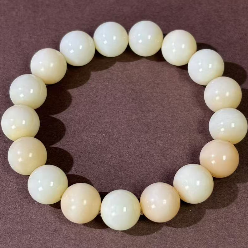 【福袋】天然和田玉糖玉手串12mm