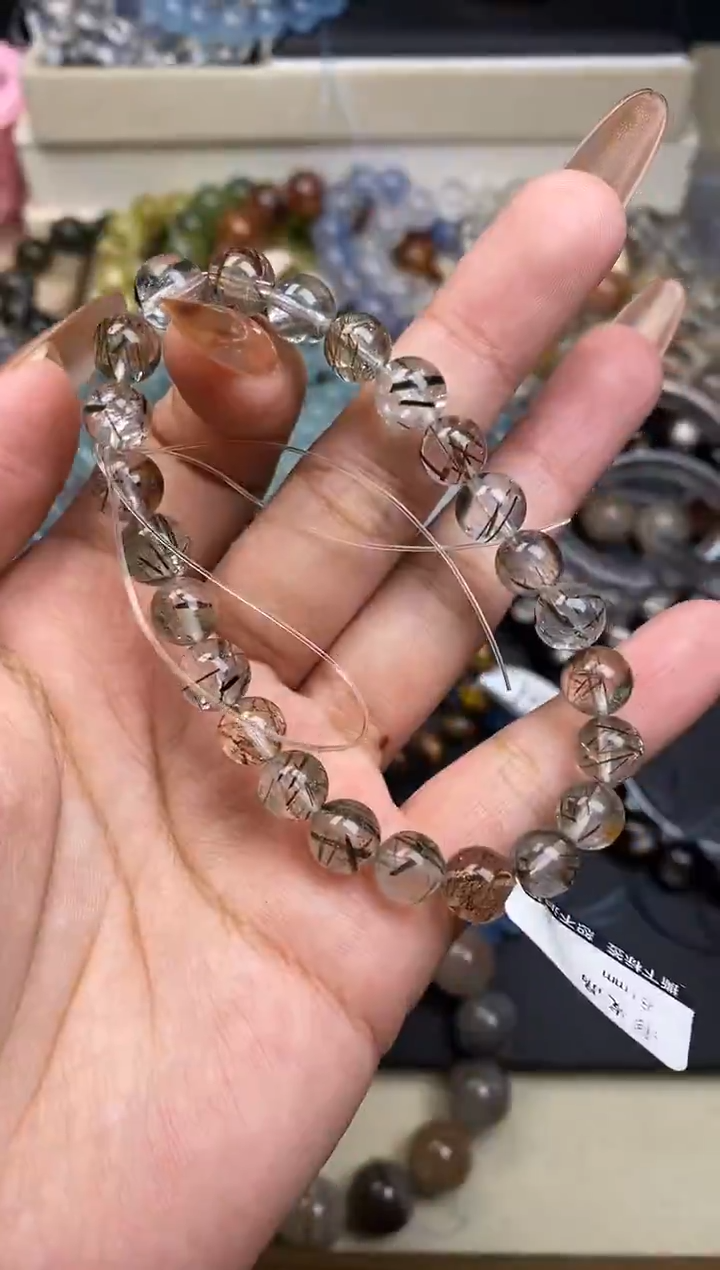 未镶嵌手串水晶彩发晶