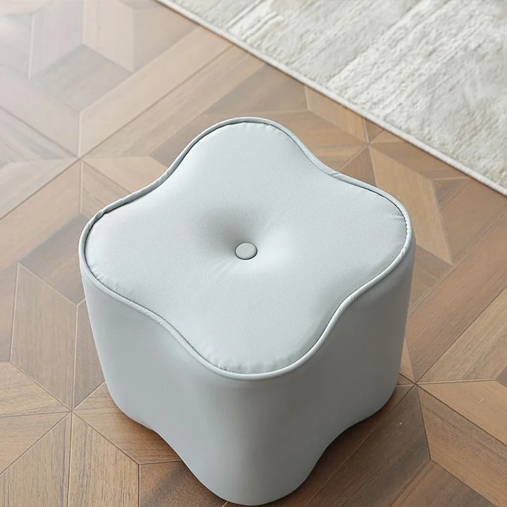 爆款四叶草矮凳客厅沙发凳舒适久坐小板凳家用结实凳子坐墩换鞋凳