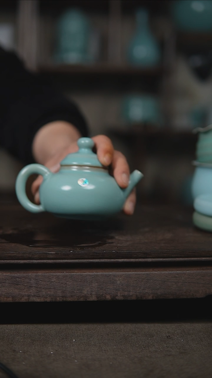 【闪购商品】杯仿古天青融天壶瑕180