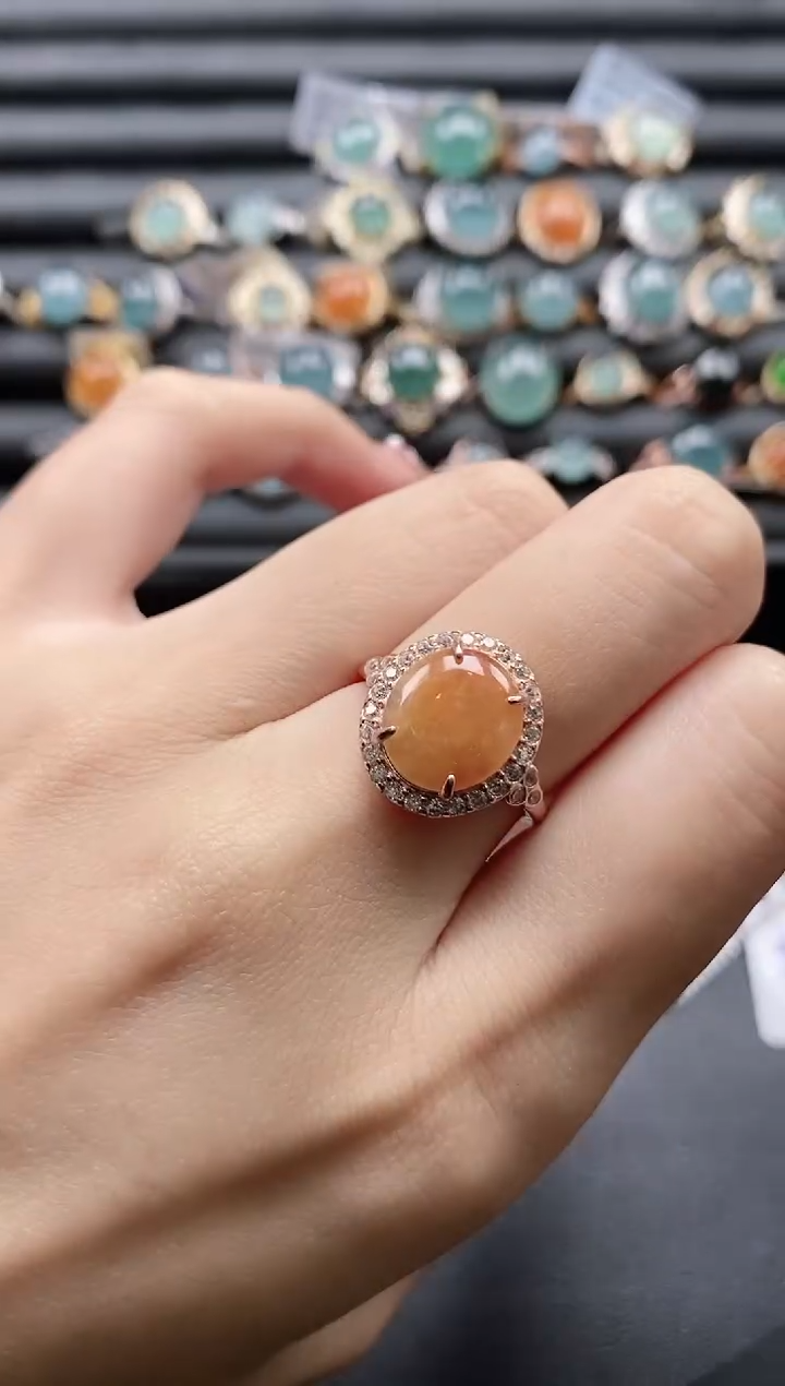 【闪购商品】翡翠戒指银S925镶嵌1111