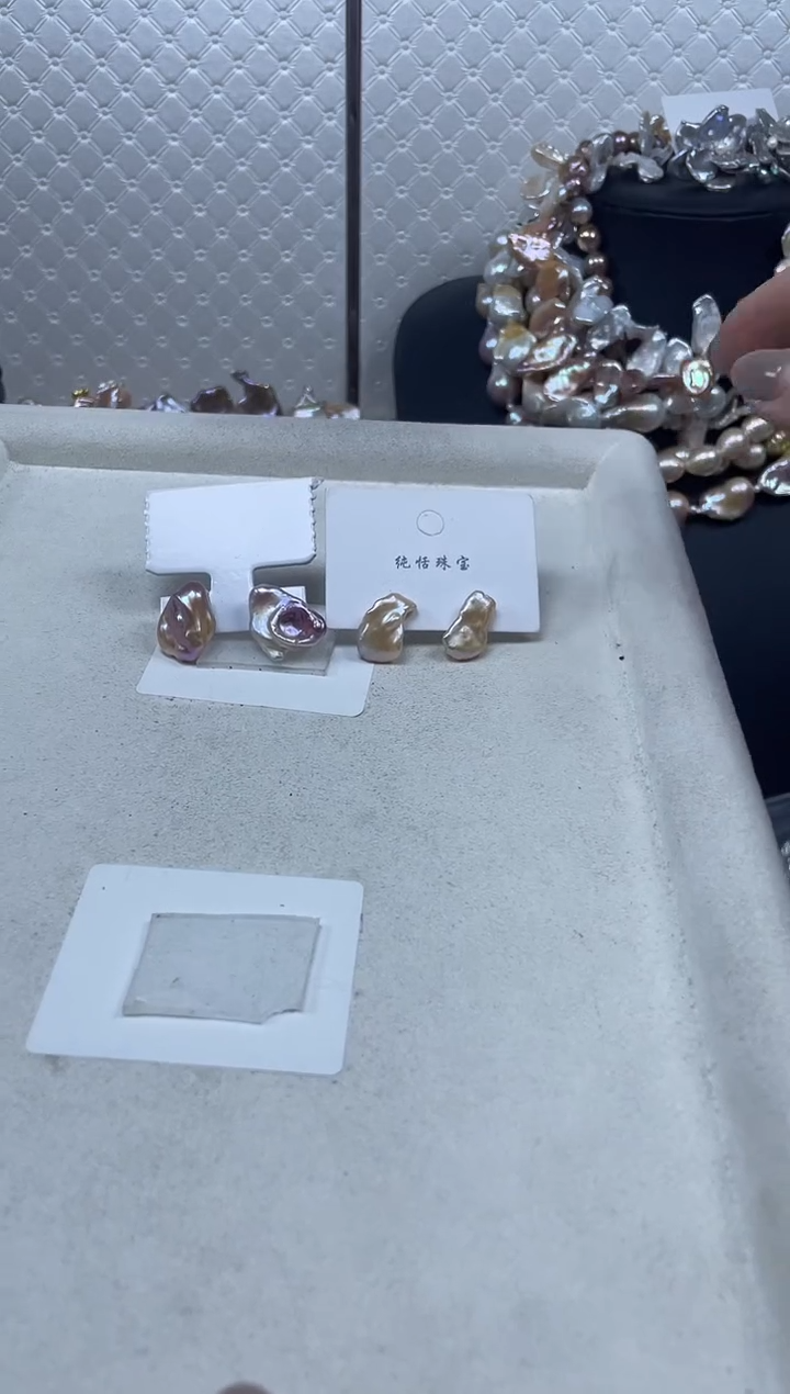 未镶嵌耳饰淡水珍珠【纯恬珍珠】