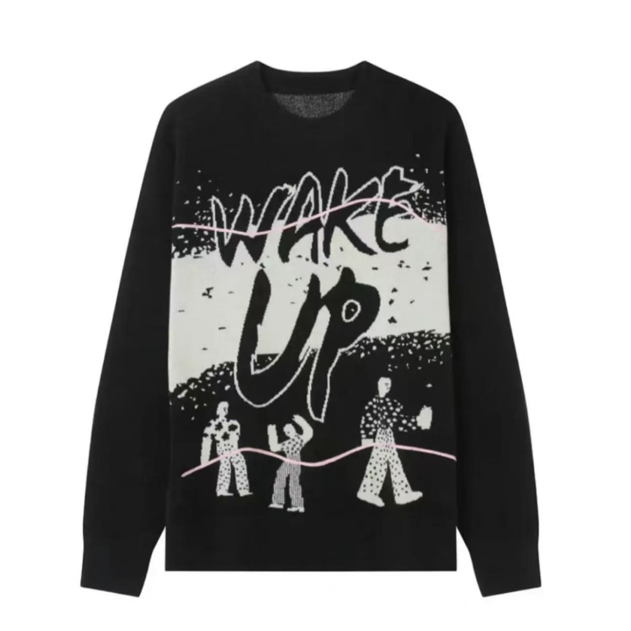 （卡）潮牌男女同款个性设计时尚百搭秋冬圆领毛衣0901-A12-11