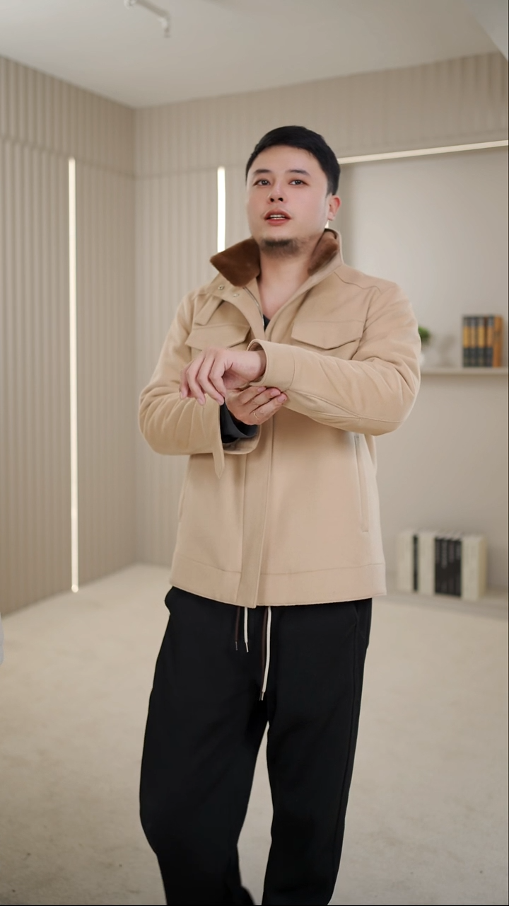 lp深卡其色羊绒孤品