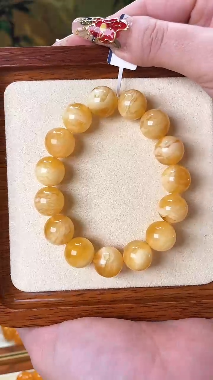 【闪购商品】蜜蜡裸石未镶嵌手串