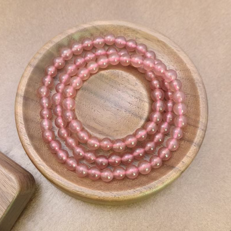 佳玺饰品 208 冰粉三圈 6mm手链 多样性发货