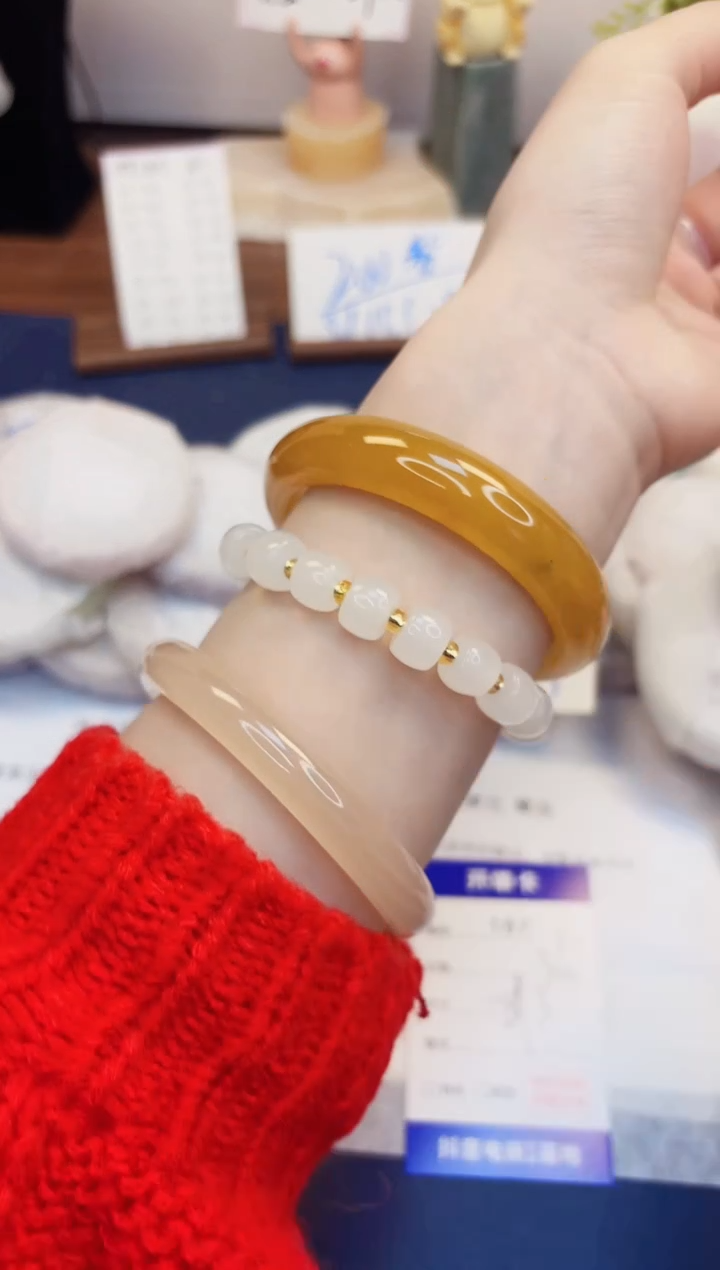 【闪购商品】石英质玉手镯未镶嵌167-财气镯-圈口59