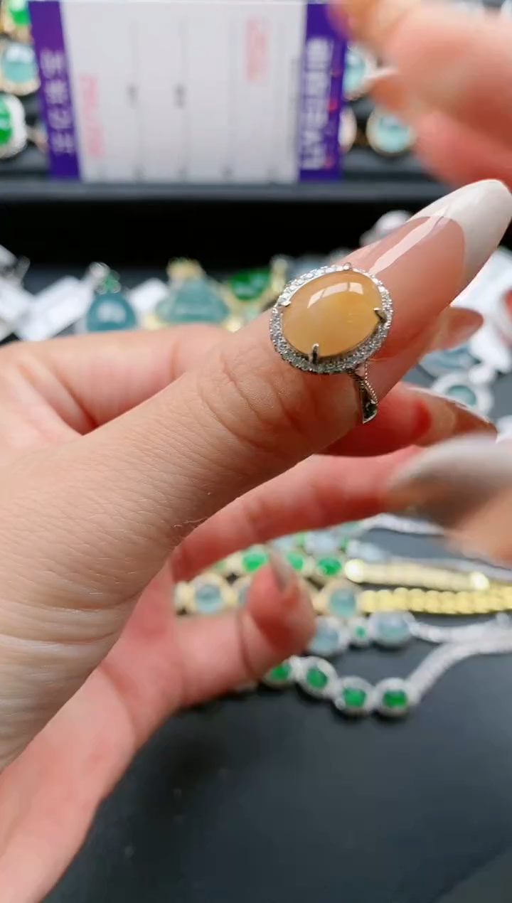 【闪购商品】翡翠戒指银S925镶嵌11111