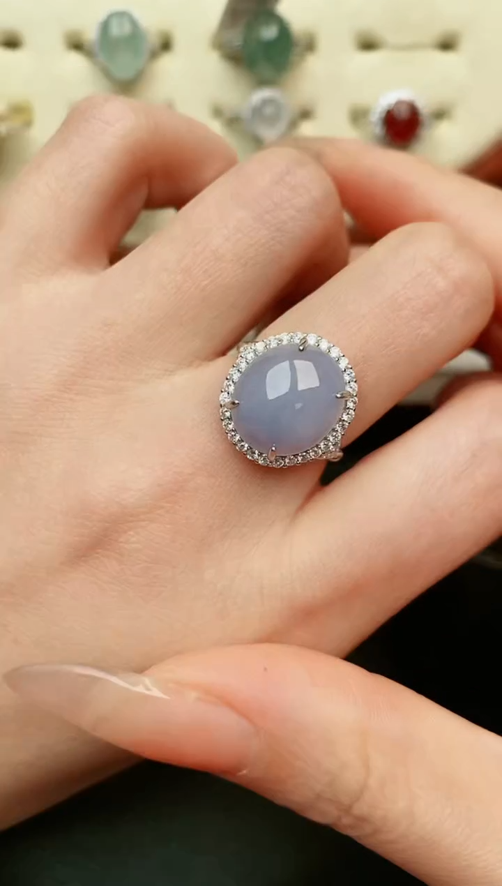 【闪购商品】翡翠戒指银S925镶嵌....