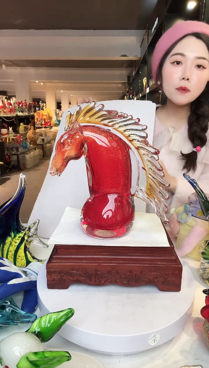 【闪购商品】茶盏琉璃摆件家居摆件