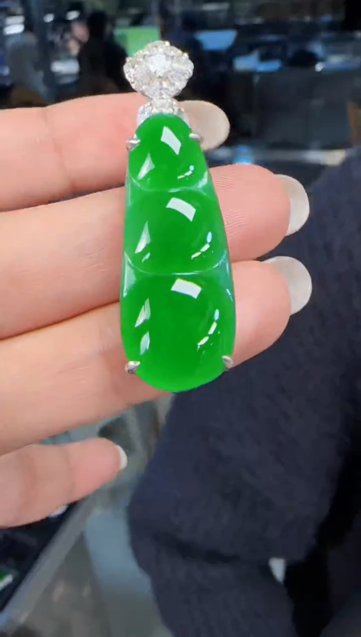 未镶嵌定制翡翠翡翠吊坠91