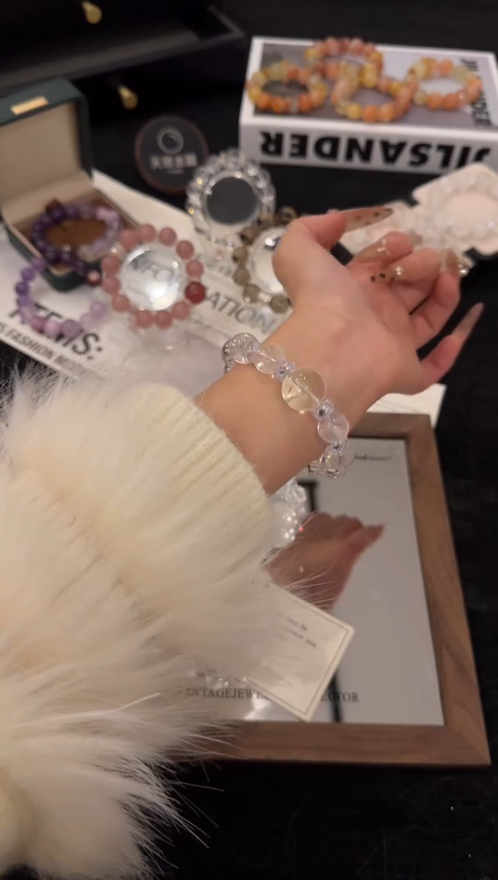 合金手链水晶白阿赛x3517