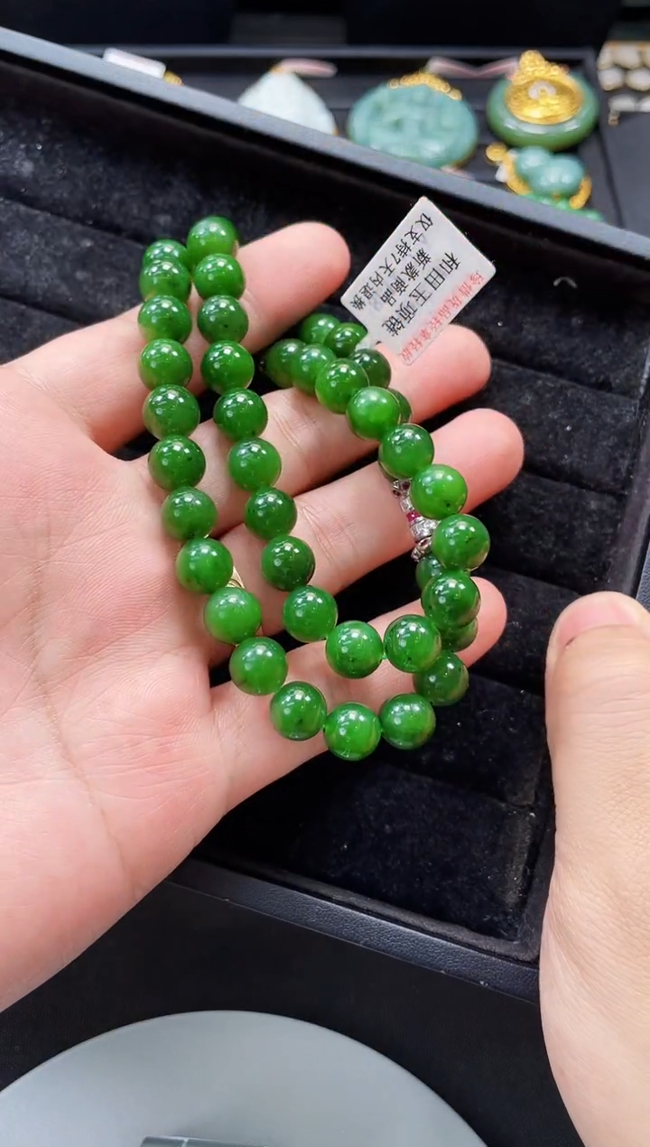 和田玉未镶嵌项链多样性发一