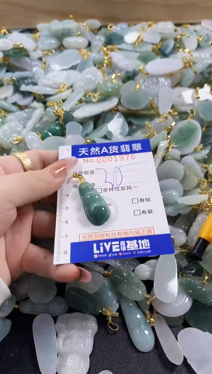 颈饰未镶嵌翡翠天然A货翡翠