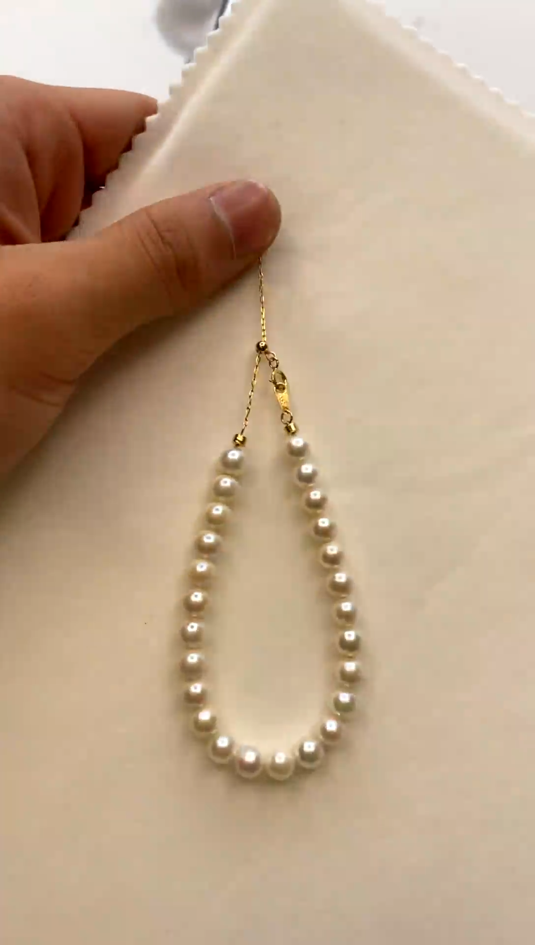 银S925镶嵌手绳海水珍珠6-6.5