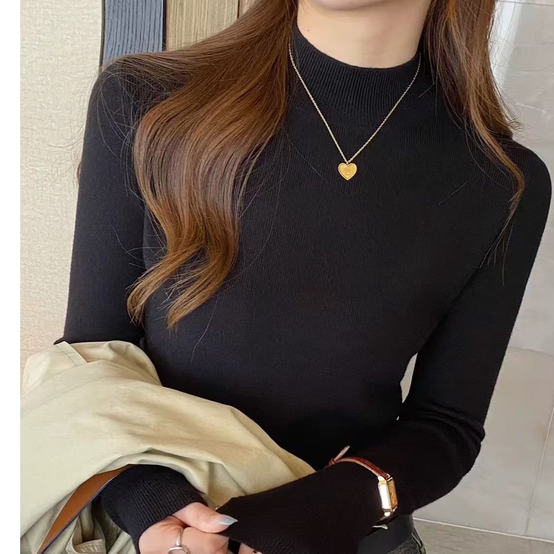 【编号1171-1215】新款时尚百搭秋冬加厚保暖韩版打底开衫毛衣女