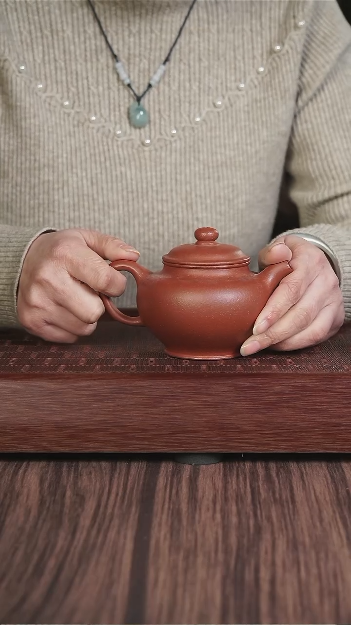 【闪购商品】紫砂茶壶xj 红降坡 掇只